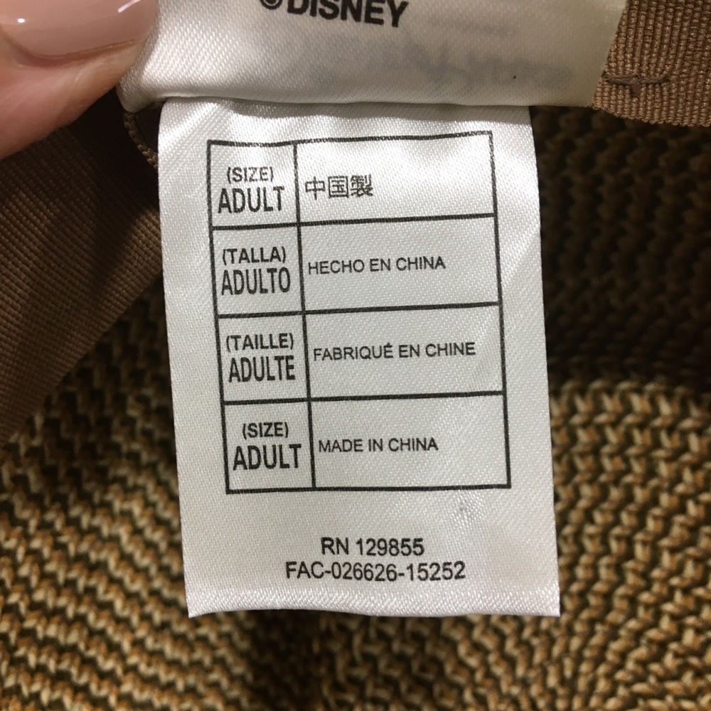 Disney Parks Straw Fedora Hat with tan with black ribbon. Cuba style - Picture 10 of 10